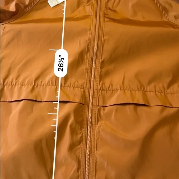 Madewell Raincheck Packable Raincoat L Orange - Picture 8 of 10